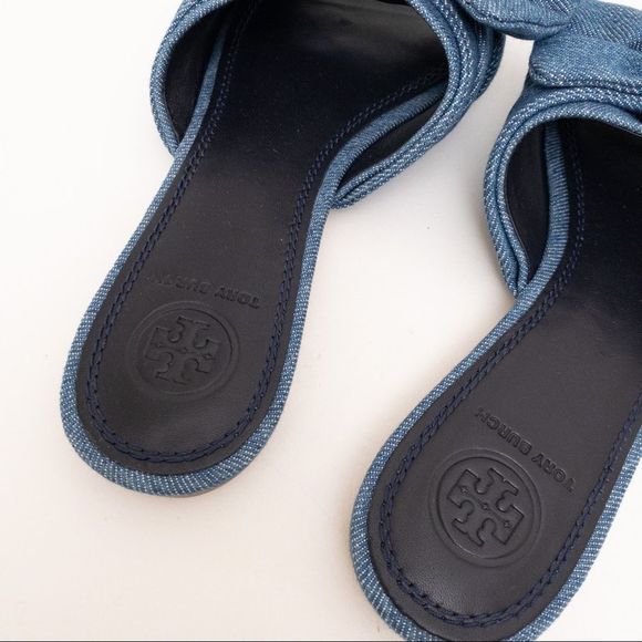 TORY BURCH Annabelle Bow Slides Size 5.5 - Picture 5 of 12